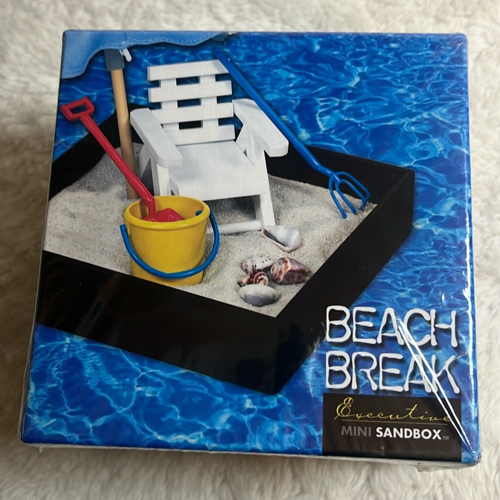 Beach break desk decor.